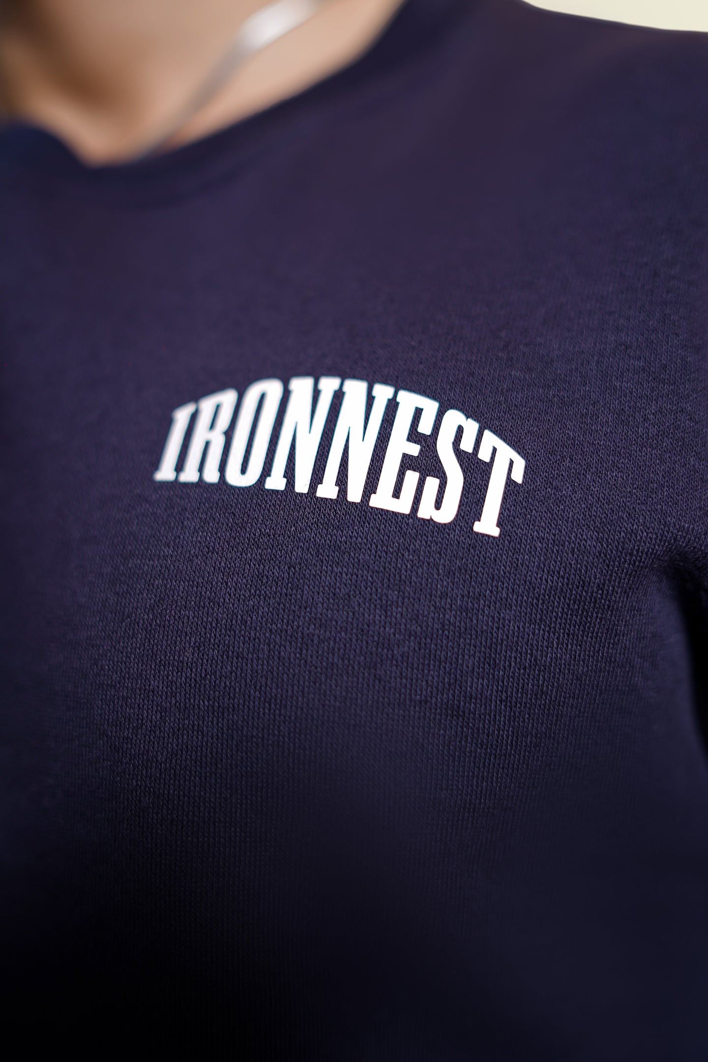 IRONNEST UltraSoft™ Fleece Tee – Navy Blue
