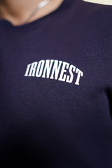 IRONNEST UltraSoft™ Fleece Tee – Navy Blue