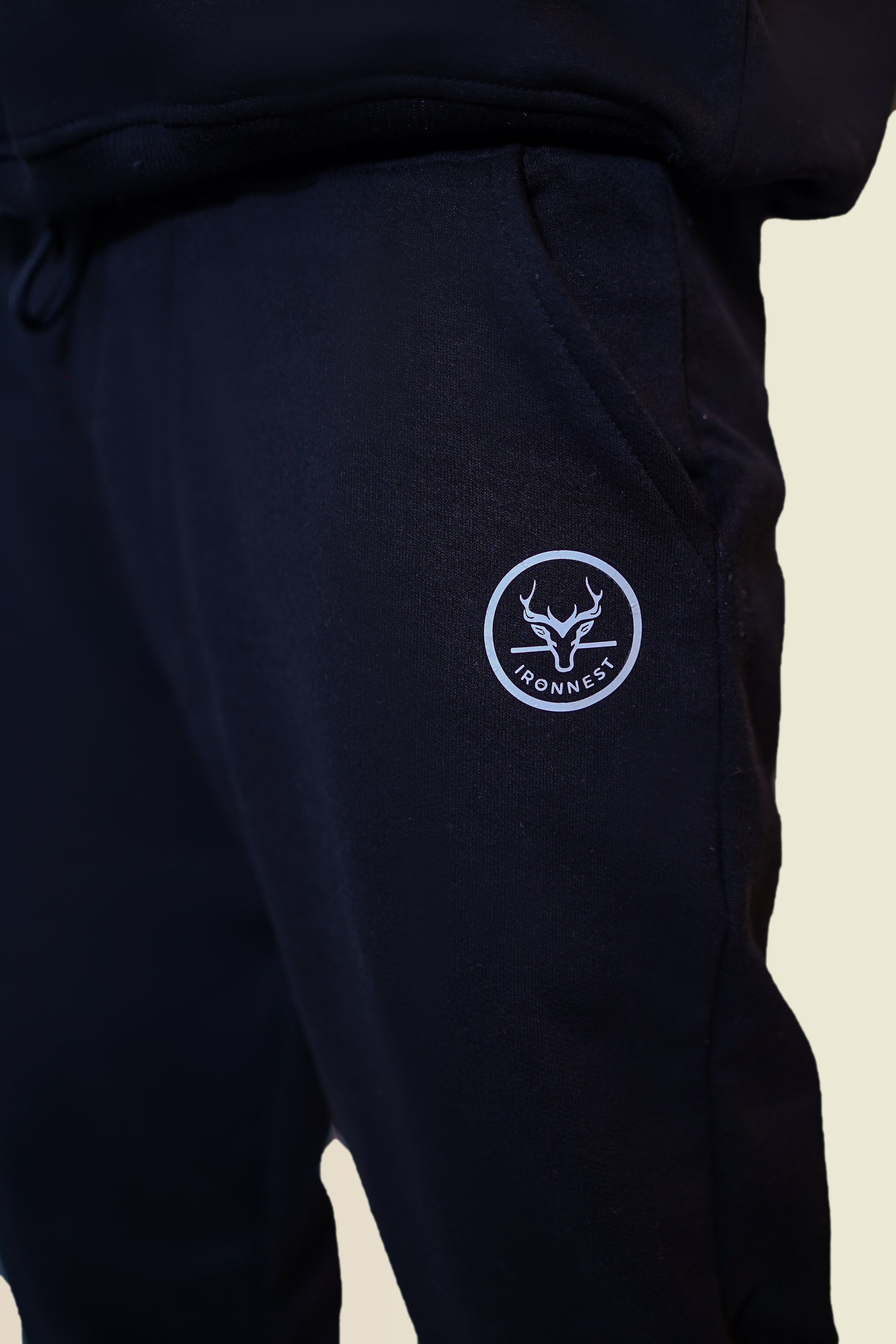 IRONNEST UltraSoft™ Fleece Tee – Black